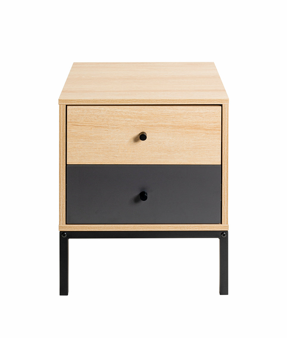 HAKU Möbel Konsole aus MDF kratzbeständig in Braun 40 x 45 x 50 cm
