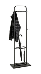 HAKU Möbel Garderobenständer aus Metall in Schwarz 54 x 30 x 175 cm
