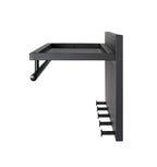 HAKU Möbel Wandgarderobe aus Metall 75 x 26 x 30 cm in Schwarz