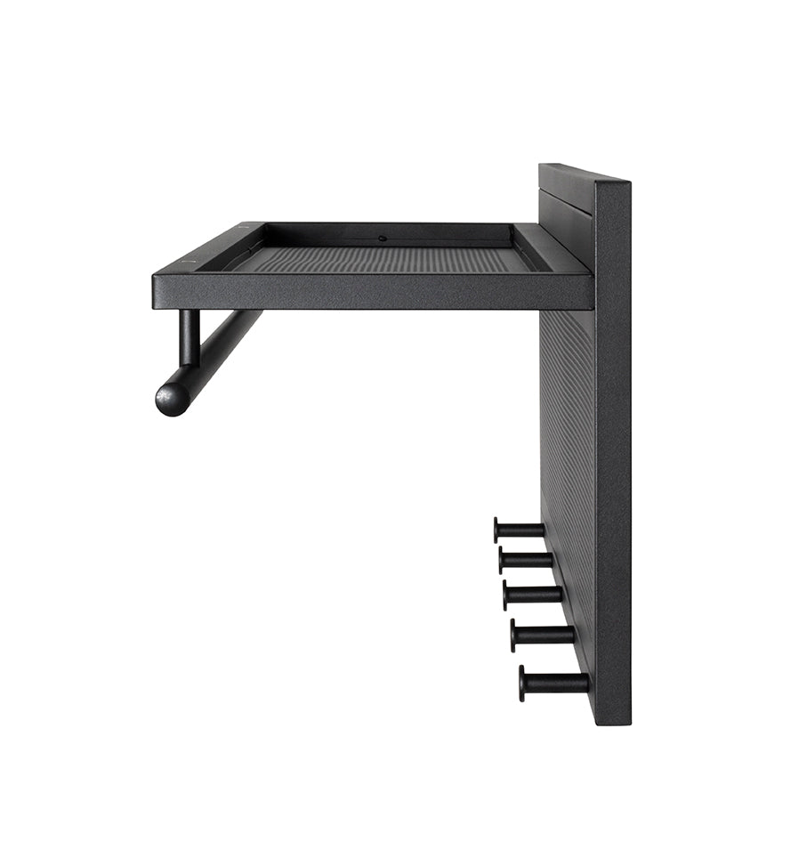 HAKU Möbel Wandgarderobe aus Metall 75 x 26 x 30 cm in Schwarz