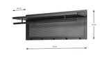 HAKU Möbel Wandgarderobe aus Metall 75 x 26 x 30 cm in Schwarz