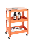 HAKU Möbel Servierwagen aus Metall 50 x 32 x 75 cm in Orange