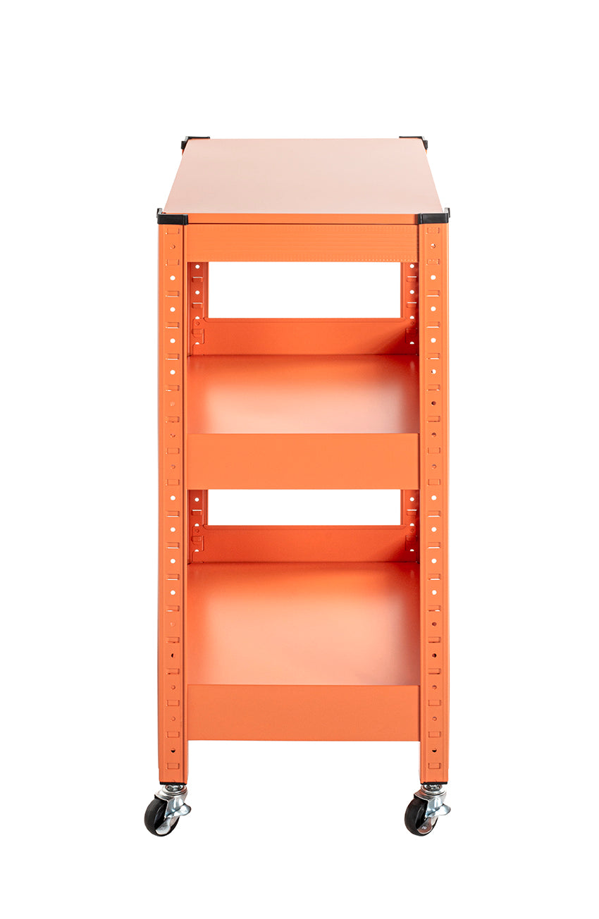 HAKU Möbel Servierwagen aus Metall 50 x 32 x 75 cm in Orange