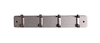 HAKU Möbel Garderobenleiste aus MDF B 45-55 cm H 7 cm, 45 x 6 cm, H 7 cm in Grau, Gunmetal