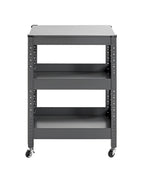 HAKU Möbel Servierwagen aus Metall 50 x 32 x 75 cm in Anthrazit
