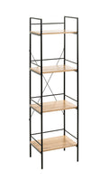 HAKU Möbel Regal aus MDF Kippschutz in Braun 34 x 27 x 130 cm
