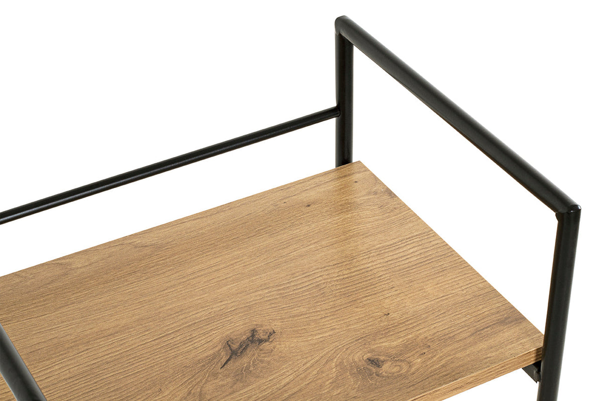 HAKU Möbel Regal aus MDF Kippschutz in Braun 34 x 27 x 130 cm