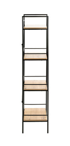 HAKU Möbel Regal aus MDF Kippschutz in Braun 34 x 27 x 130 cm