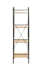 HAKU Möbel Regal aus MDF Kippschutz in Braun 34 x 27 x 130 cm