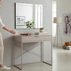 HAKU Möbel Konsole aus Holzwerkstoff kratzbeständig in Beige 80 x 46 x 79 cm