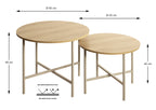 HAKU Möbel Couchtisch aus Holzwerkstoff kratzbeständig in Beige