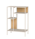 HAKU Möbel Regal aus Metall Kippschutz in Beige 50 x 30 x 75 cm