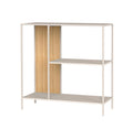 HAKU Möbel Regal aus Metall Kippschutz in Beige 80 x 25 x 80 cm