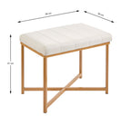 HAKU Möbel Bank aus Textil in Beige