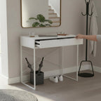 HAKU Möbel Konsole aus Holzwerkstoff Kippschutz 80 x 46 x 79 cm in Weiss