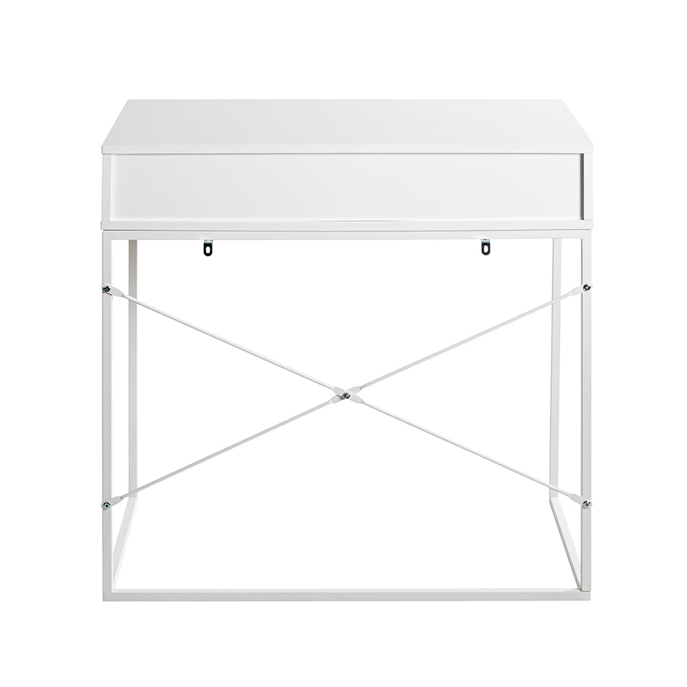 HAKU Möbel Konsole aus Holzwerkstoff Kippschutz 80 x 46 x 79 cm in Weiss