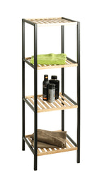 HAKU Möbel Regal aus Bambus in Natur B 35 cm H 81-115 cm, 35 x 35 cm, H 115 cm