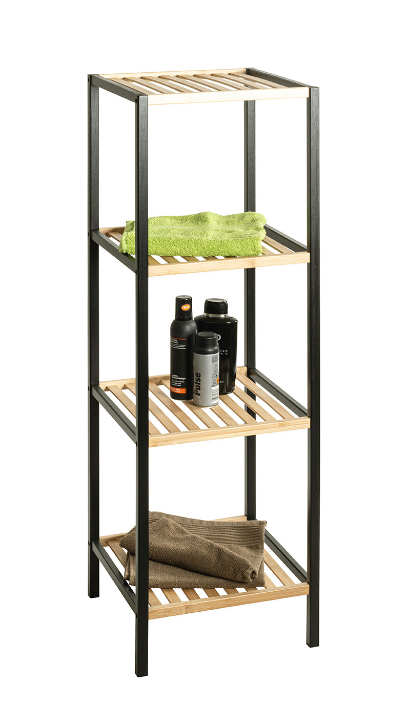 HAKU Möbel Regal aus Bambus in Natur B 35 cm H 81-115 cm, 35 x 35 cm, H 115 cm