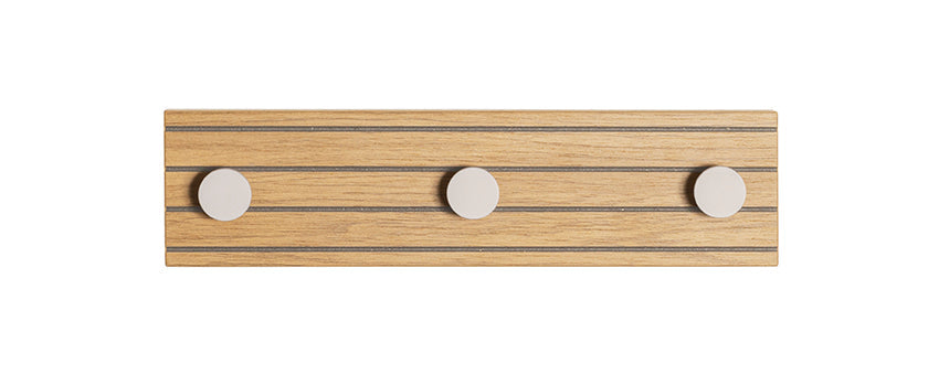 HAKU Möbel Garderobenleiste aus MDF kratzbeständig in Braun B 35-80 cm H 9 cm, 35 x 4 cm, H 9 cm