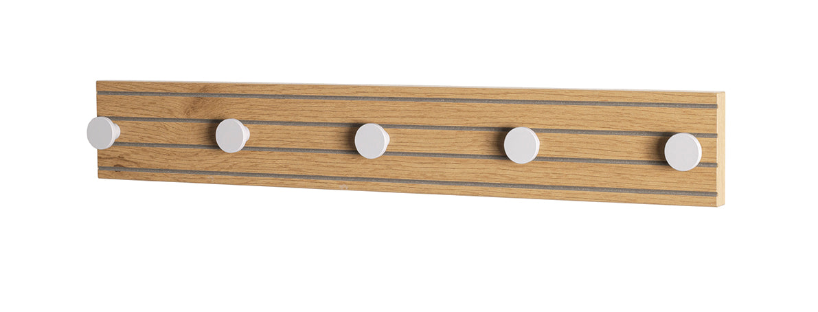 HAKU Möbel Garderobenleiste aus MDF kratzbeständig in Braun B 35-80 cm H 9 cm, 60 x 4 cm, H 9 cm