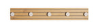 HAKU Möbel Garderobenleiste aus MDF kratzbeständig in Braun B 35-80 cm H 9 cm, 60 x 4 cm, H 9 cm