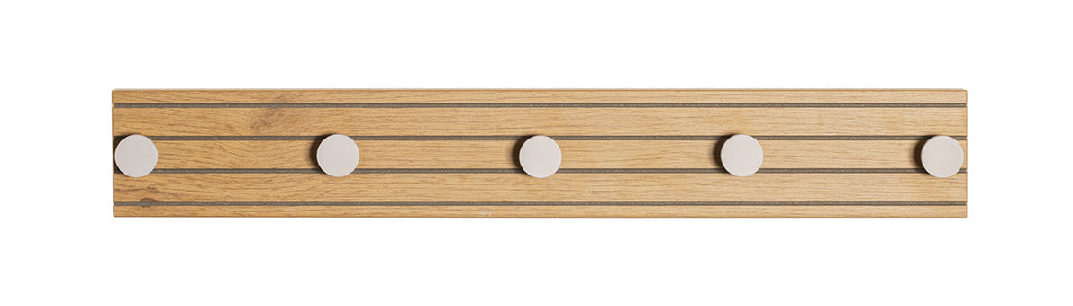 HAKU Möbel Garderobenleiste aus MDF kratzbeständig in Braun B 35-80 cm H 9 cm, 60 x 4 cm, H 9 cm