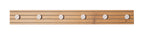 HAKU Möbel Garderobenleiste aus MDF kratzbeständig in Braun B 35-80 cm H 9 cm, 80 x 4 cm, H 9 cm