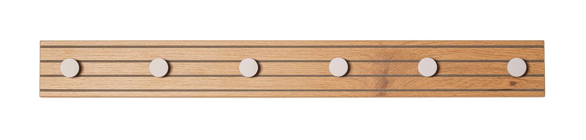 HAKU Möbel Garderobenleiste aus MDF kratzbeständig in Braun B 35-80 cm H 9 cm, 80 x 4 cm, H 9 cm