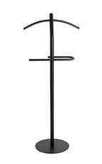 HAKU Möbel Herrendiener aus Metall massiv in Schwarz 47 x 30 x 111 cm