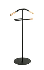 HAKU Möbel Herrendiener aus Metall massiv in Schwarz 50 x 34 x 105 cm