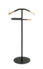 HAKU Möbel Herrendiener aus Metall massiv in Schwarz 50 x 34 x 105 cm