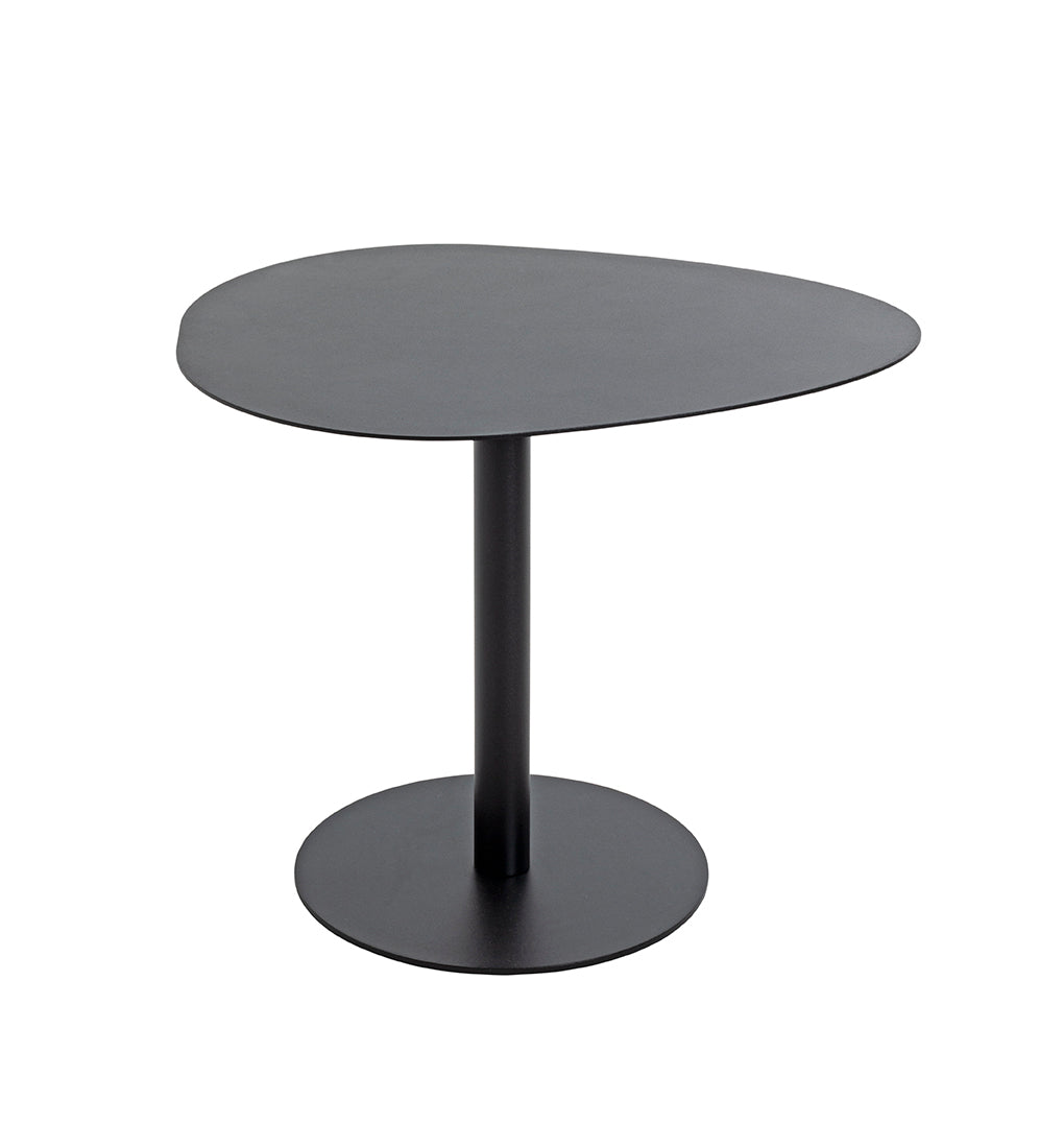 HAKU Möbel Beistelltisch aus Metall massiv 51 x 41 x 42 cm in Schwarz