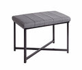 HAKU Möbel Bank aus Metall gepolstert in Schwarz 59 x 39 x 46 cm