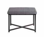 HAKU Möbel Bank aus Metall gepolstert in Schwarz 59 x 39 x 46 cm