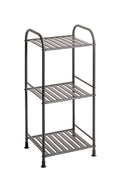 HAKU Möbel Regal aus Metall Füsse höhenverstellbar in Anthrazit 33 x 28 x 78 cm
