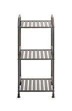 HAKU Möbel Regal aus Metall Füsse höhenverstellbar in Anthrazit 33 x 28 x 78 cm