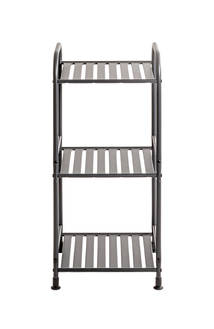 HAKU Möbel Regal aus Metall Füsse höhenverstellbar in Anthrazit 33 x 28 x 78 cm