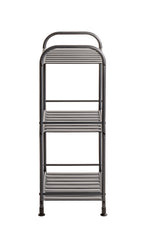 HAKU Möbel Regal aus Metall Füsse höhenverstellbar in Anthrazit 33 x 28 x 78 cm