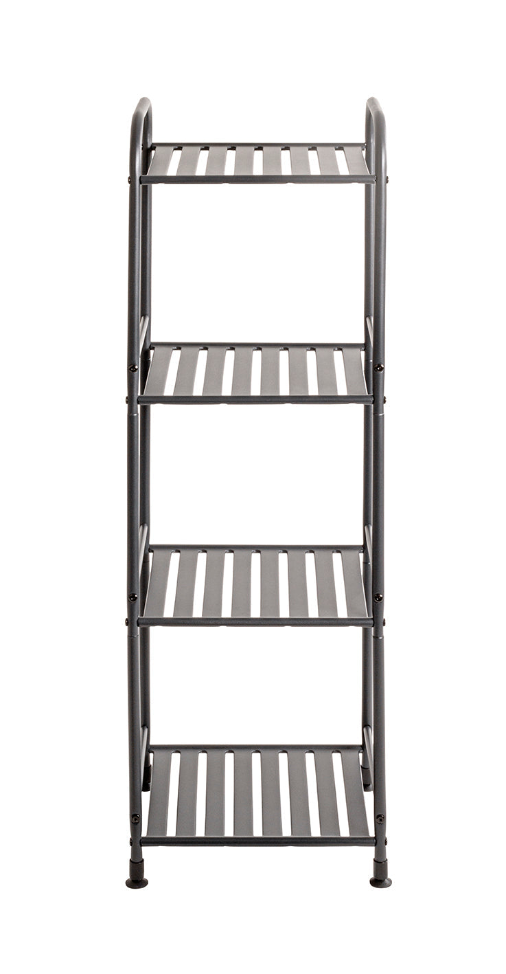 HAKU Möbel Regal aus Metall Kippschutz in Anthrazit