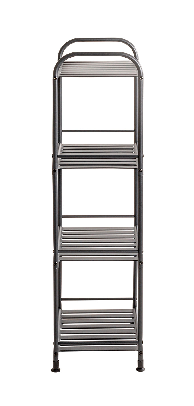 HAKU Möbel Regal aus Metall Kippschutz in Anthrazit