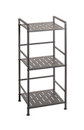 HAKU Möbel Regal aus Metall Füsse höhenverstellbar in Anthrazit 33 x 28 x 74 cm
