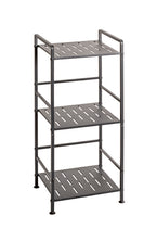 HAKU Möbel Regal aus Metall Füsse höhenverstellbar in Anthrazit 33 x 28 x 74 cm