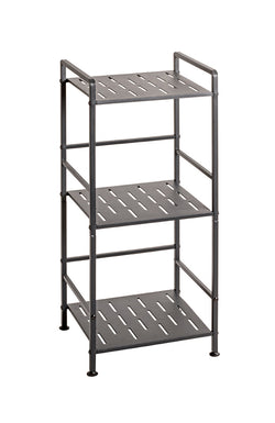 HAKU Möbel Regal aus Metall Füsse höhenverstellbar in Anthrazit 33 x 28 x 74 cm