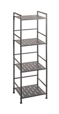 HAKU Möbel Regal aus Metall Füsse höhenverstellbar in Anthrazit 33 x 28 x 106 cm
