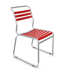 Schaffner Lätti-Stuhl mit Kufen in Rot - moderner Aluminium Gartenstuhl