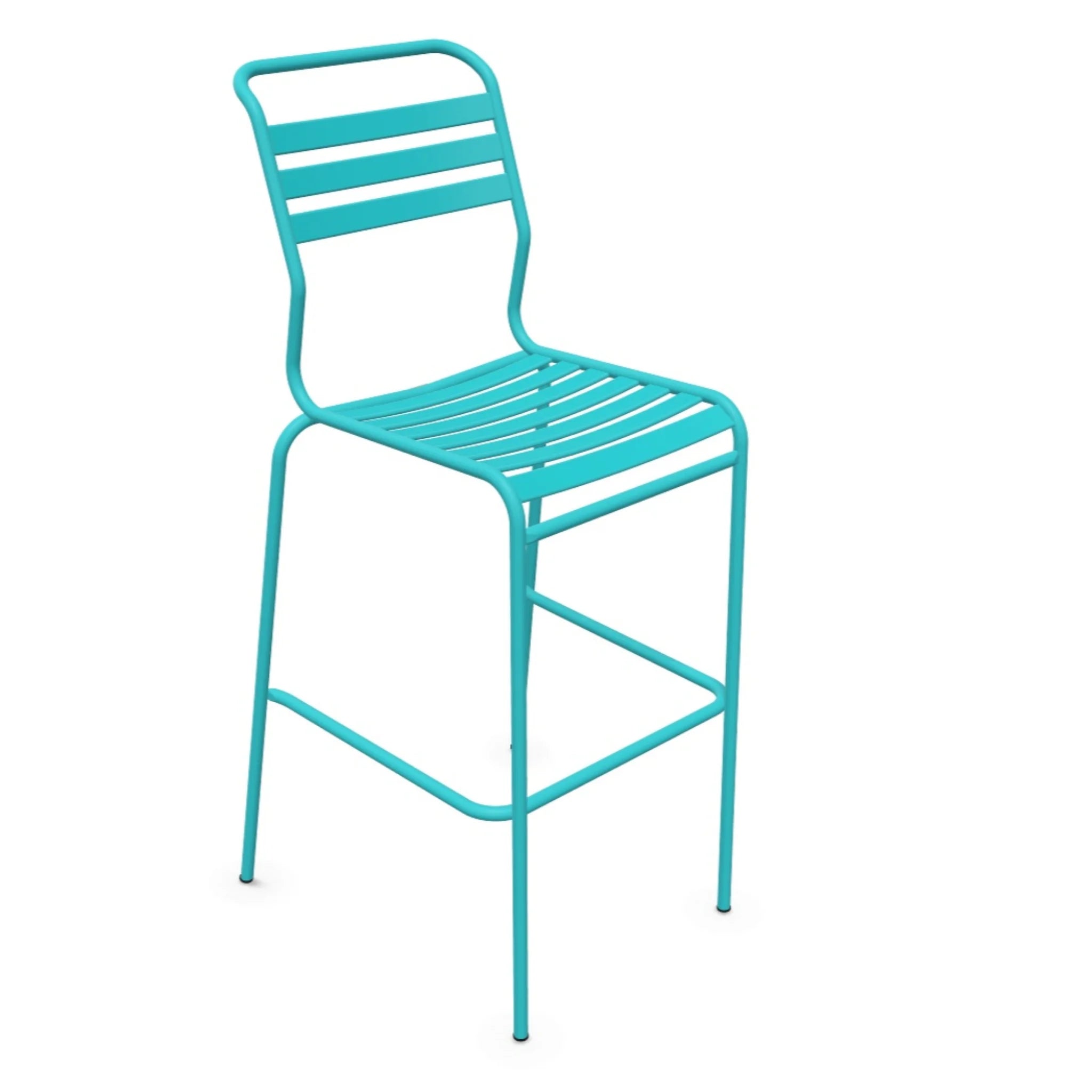 Laettli Barstuhl Säntis Türkis - moderner Designerstuhl für Küche und Bar