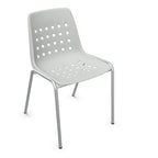 Schaffner Bermuda Stuhl ohne Armlehnen Aluminium Silber - moderner Gartenstuhl