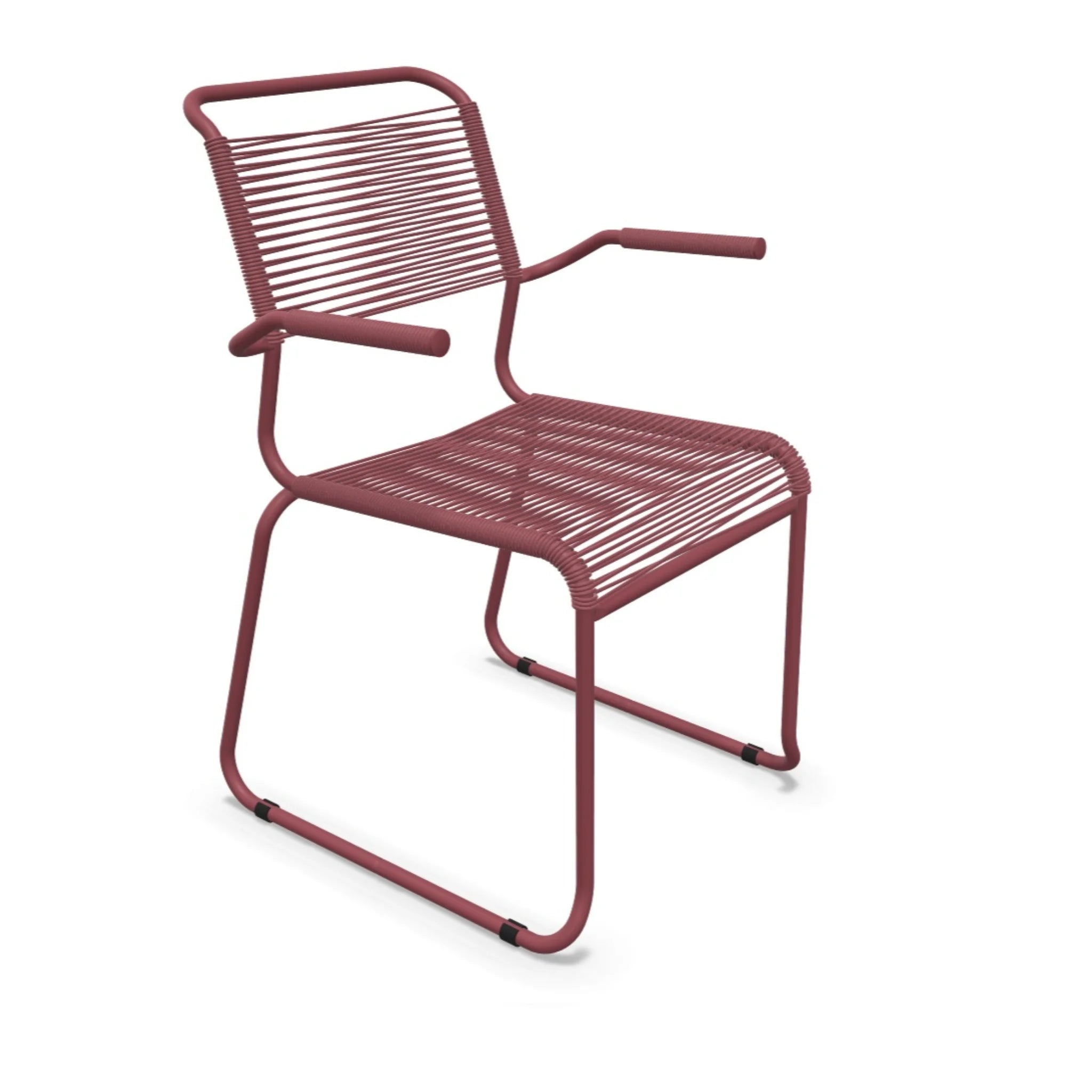 # Schaffner Sääntis Stuhl mit Armlehnen in Bordeaux - moderne Gartenmöbel