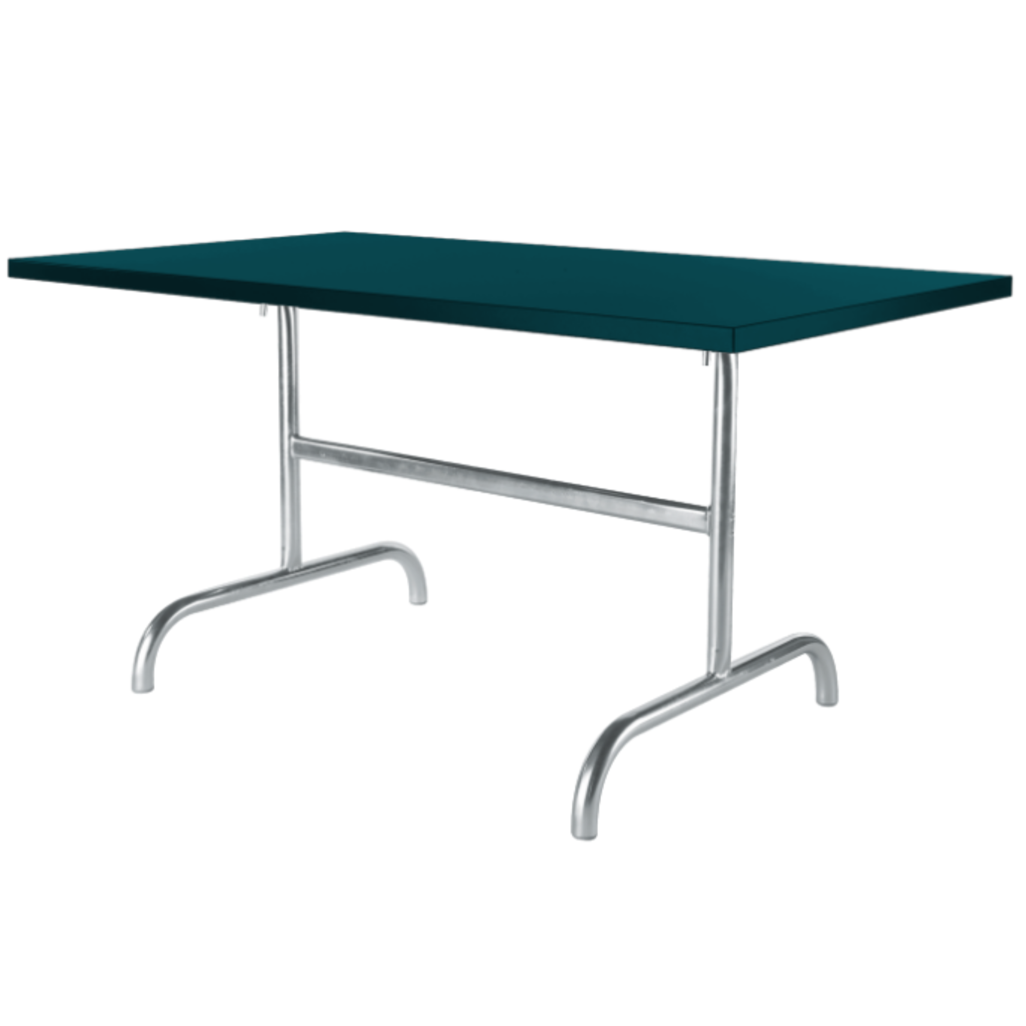 Schaffner Säntis Metalltisch 140x80cm Petrol - Hochwertiger Gartentisch aus Aluminium
