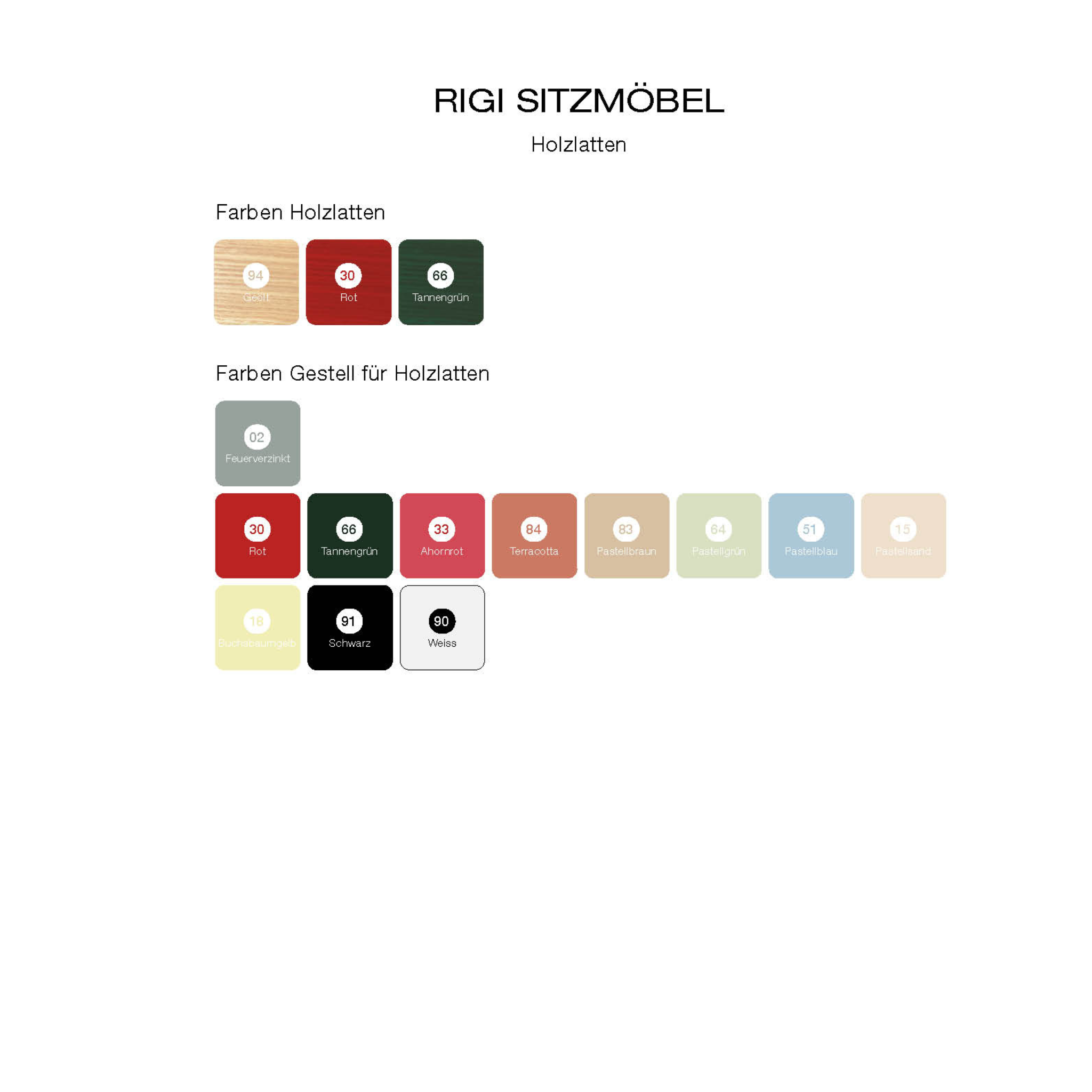 RIGI Holzlattenstuhl in Rot und weiteren Farben - Sitzmöbel von Schaffner online kaufen